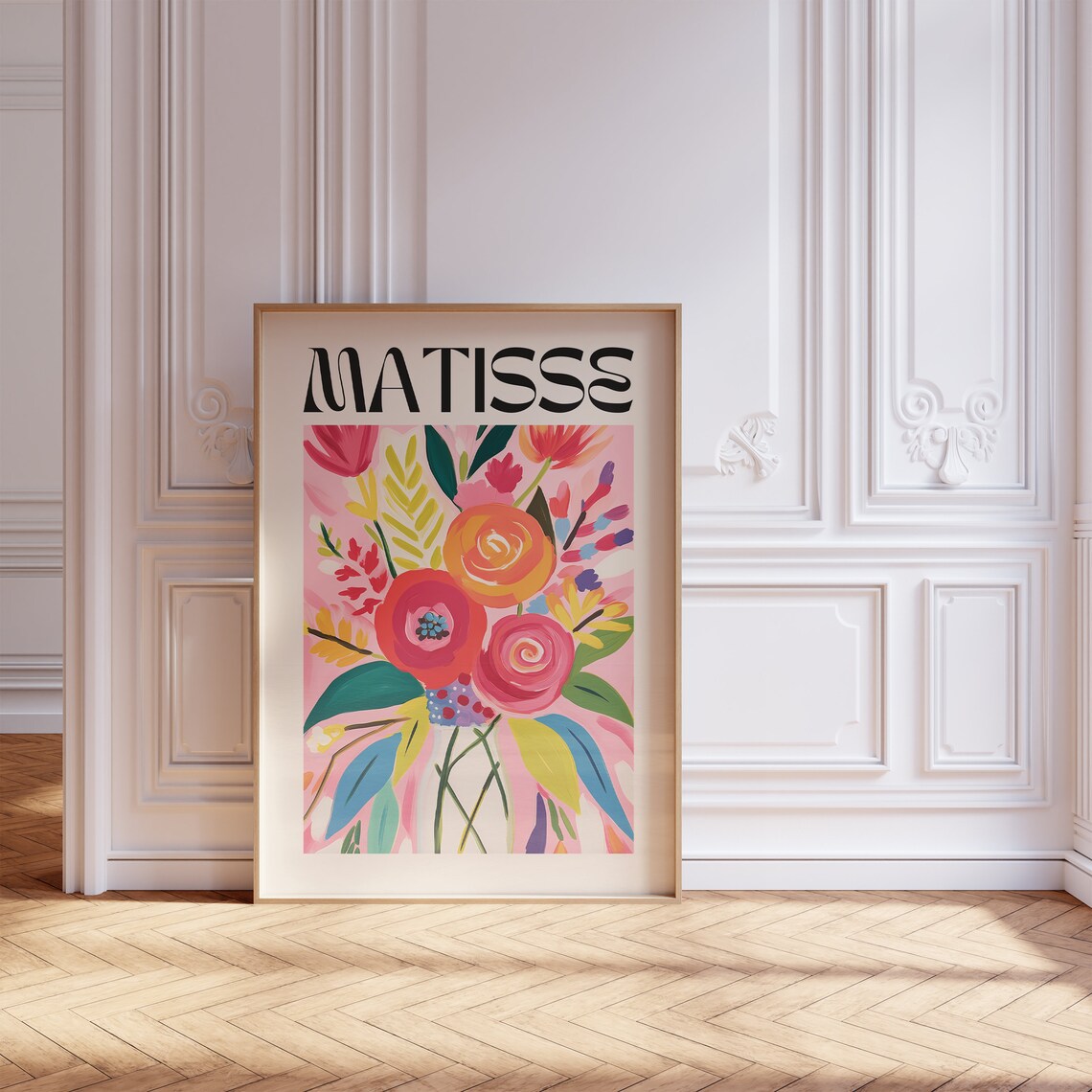 Henri Matisse Minimalist Floral Wall Art Print - Image 4