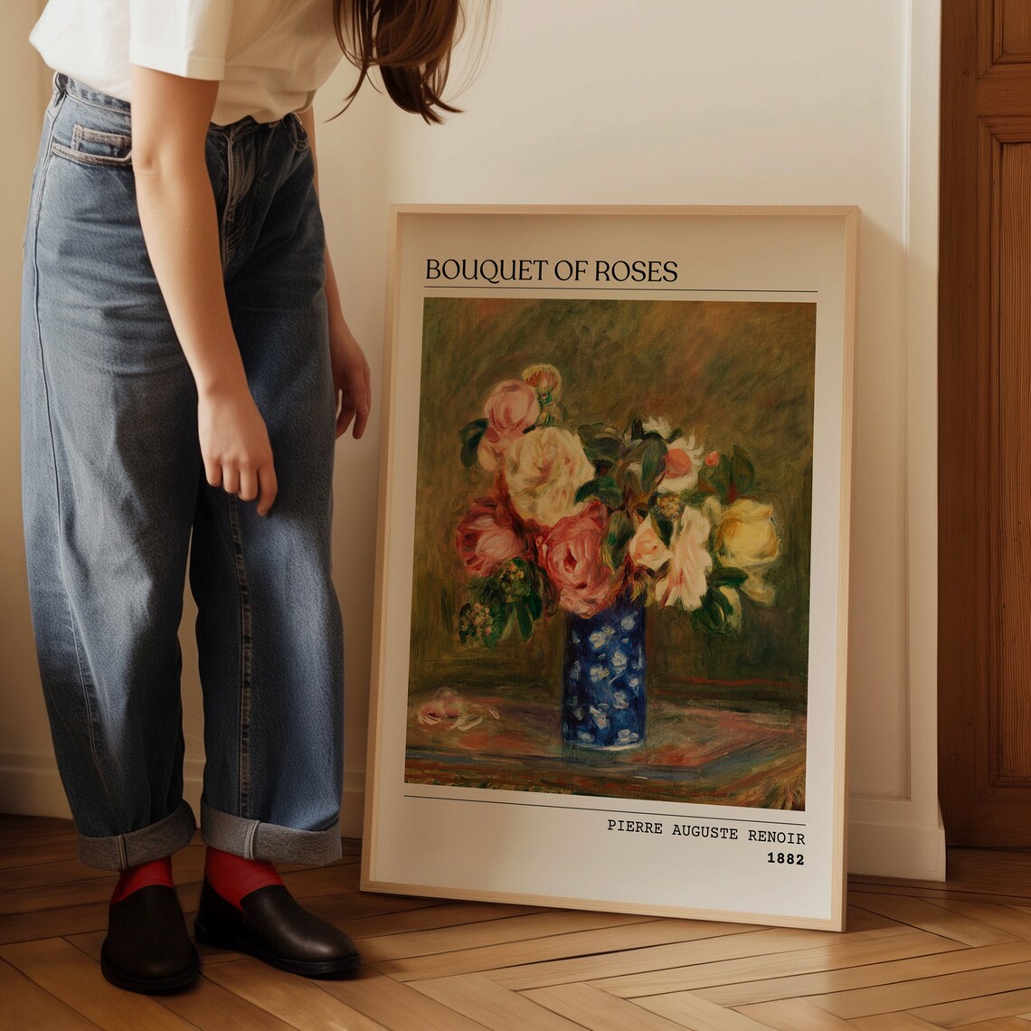 Pierre Auguste Renoir Bouquet of Roses 1882 Floral Art Poster - Image 5