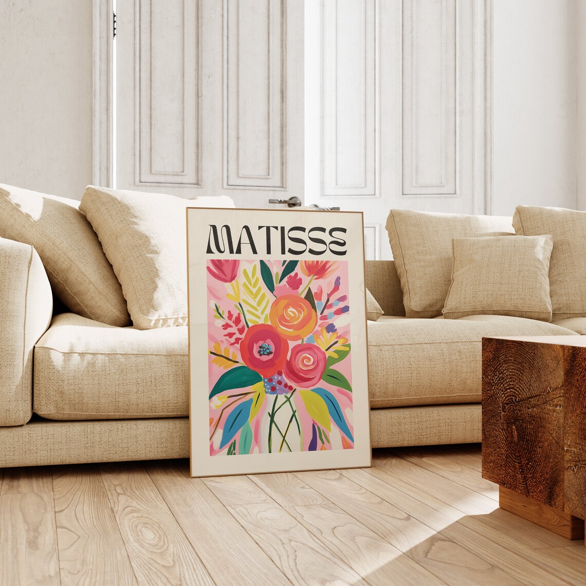 Henri Matisse Minimalist Floral Wall Art Print - Image 2