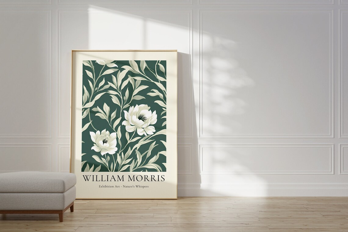 William Morris, Mid-Century Flower Market Poster