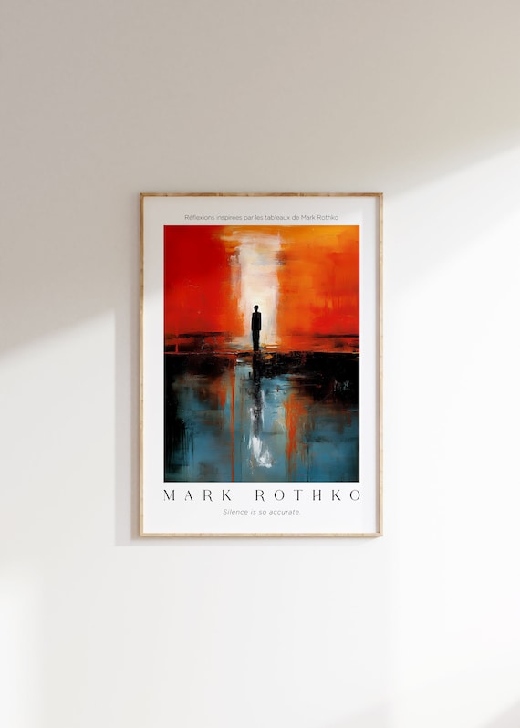 Mark Rothko Exhibition Poster, Museum Decor Print