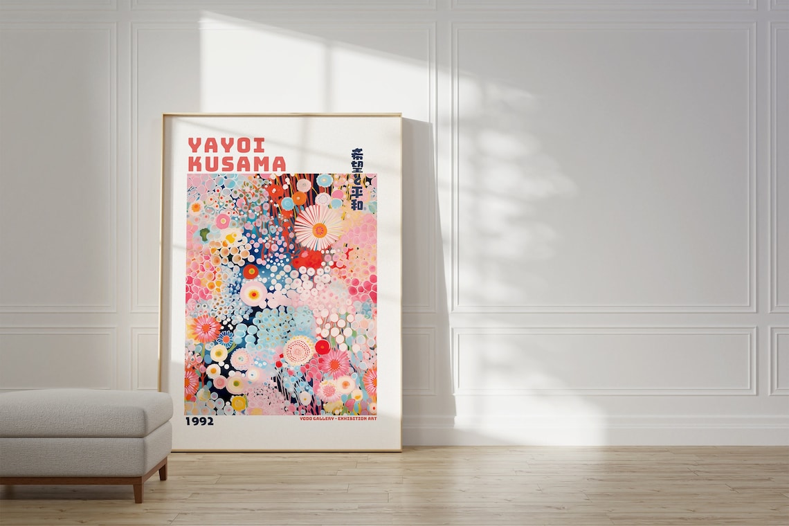 Yayoi Kusama Abstract Japanese Gallery Wall Art Print