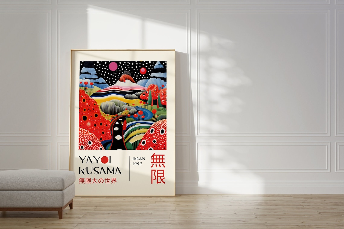 Yayoi Kusama Japanese Gallery Wall Art Poster