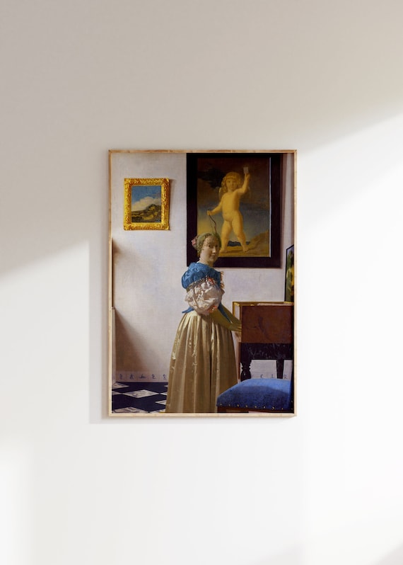 Johannes Vermeer Poster Vintage Gallery Art Print Vermeer Print Famous Art Vintage Museum Print Vermeer Vintage Wall Art Ideal Gift