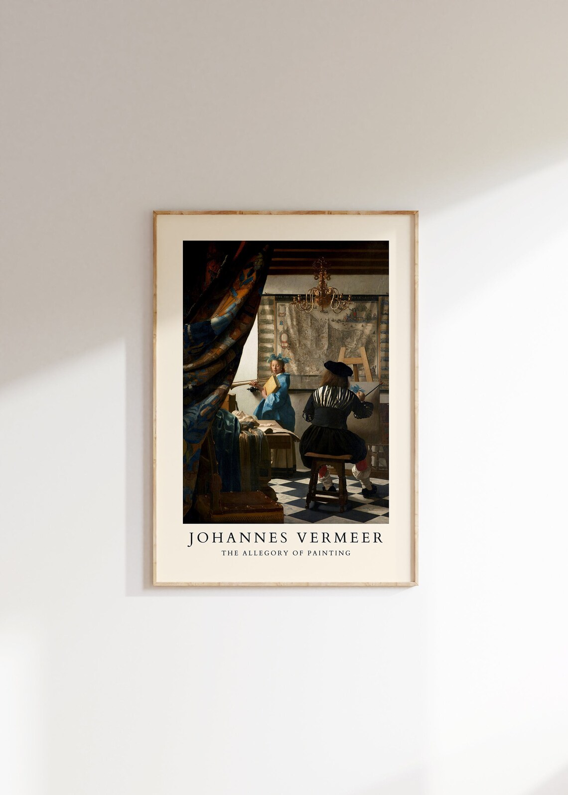 Johannes Vermeer The Allegory of Painting Studio Dutch Master Art Poster