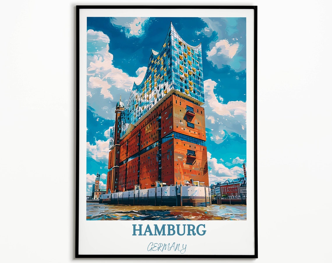 Elbphilharmonie Glass Concert Hall On Hamburg Waterfront Poster