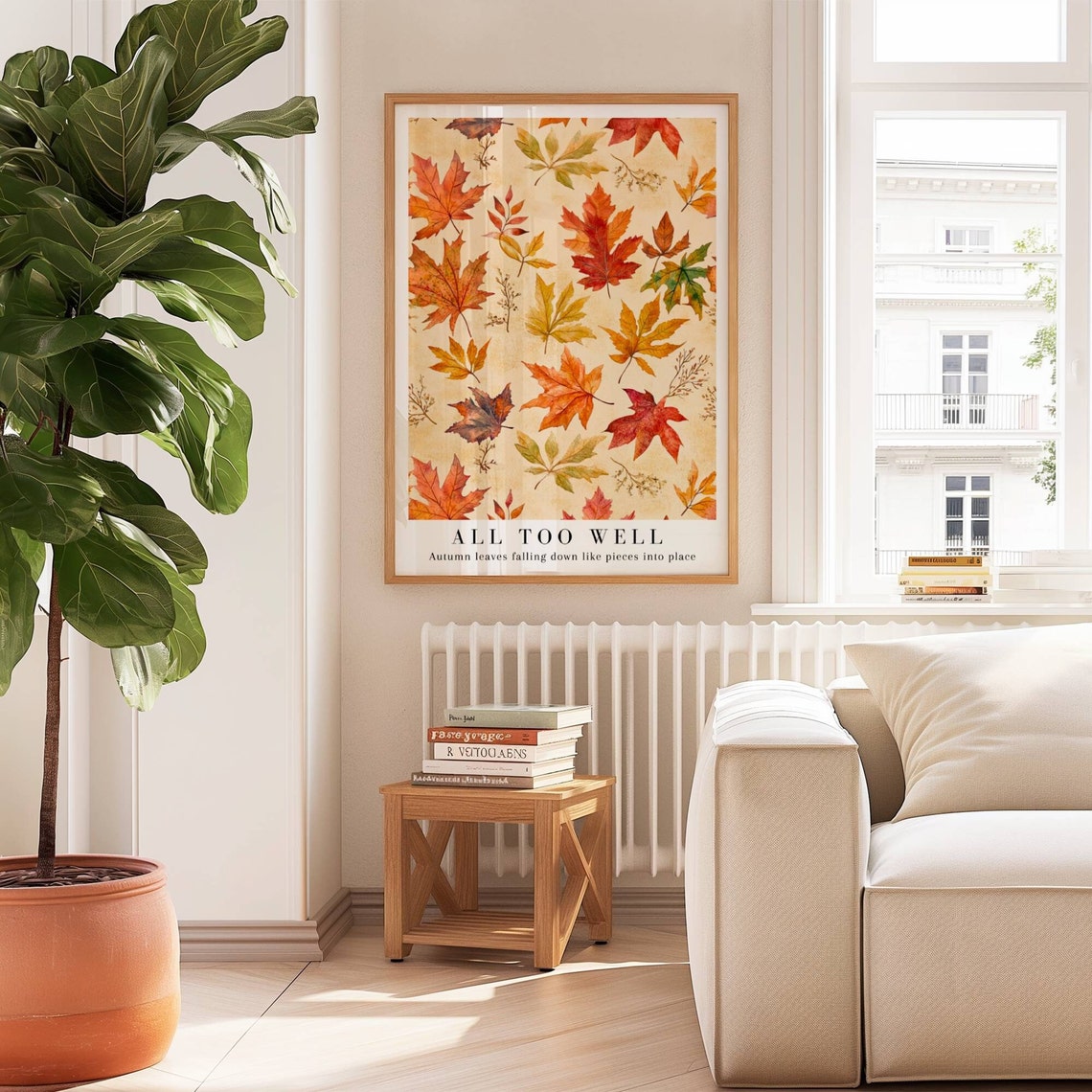 Taylor Swift All Too Well Autumn Leaves Fall Watercolor Poster - Image 2