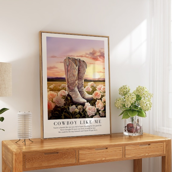 Cowboy Like Me Watercolor Illustration Art Print