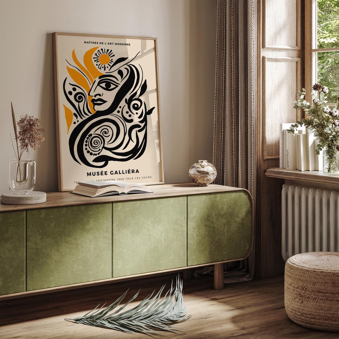 Cubist Sun Goddess Poster from the 1958 Musée Galliéra Paris Show - Image 2
