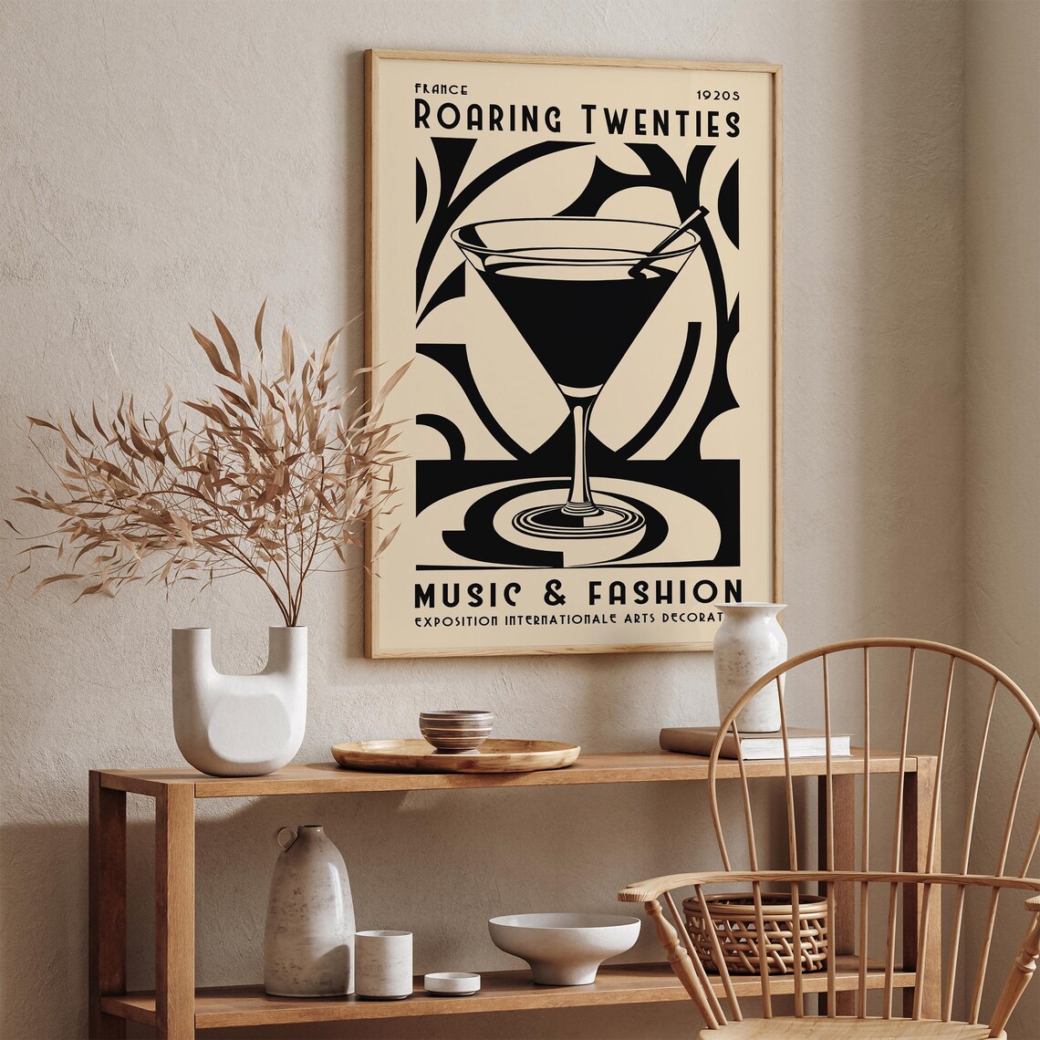Art Deco Wall Art Roaring Twenties Music Fashion Poster 1920s France Exposition Art Print Retro Home Decor Luxury Kitchen Art Print - Image 3