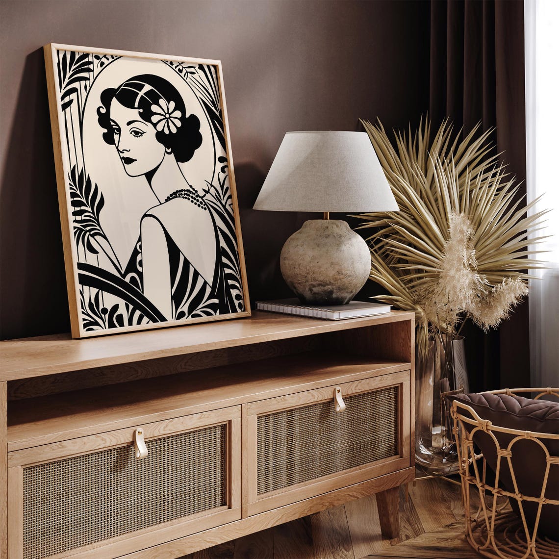 Art Deco Roaring Twenties Elegant Woman Portrait Glamour Poster - Image 5