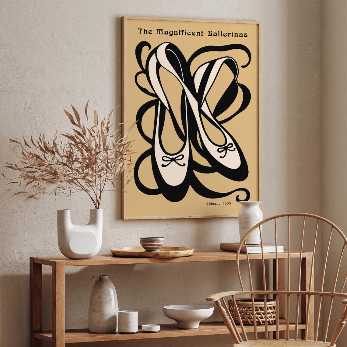 The Magnificent Ballerinas Chicago 1995 Pointe Shoes Art Poster - Image 4