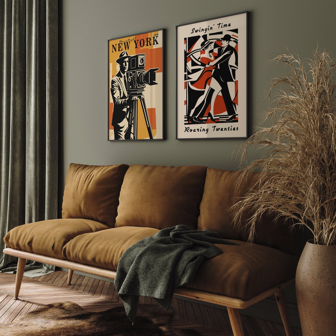 Swingin' Time Roaring Twenties Dancing Couple Art Deco Poster - Image 3