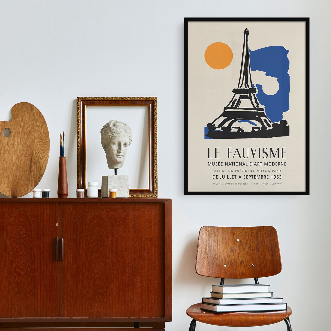 Le Fauvisme Paris Poster Eiffel Tower Art Print Vintage Travel Poster Travel Art Print Europe France Gift Museum Exhibition Art Print - Image 3
