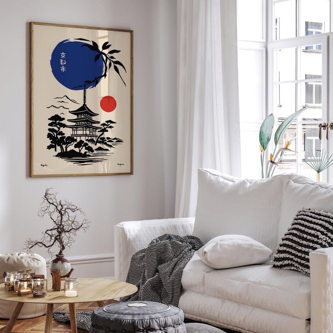Kyoto Japan Pagoda Poster Minimalist Japanese Landscape Art Print Traditional Japanese Temple Zen Home Decoration Asian Cultural Art - Image 6