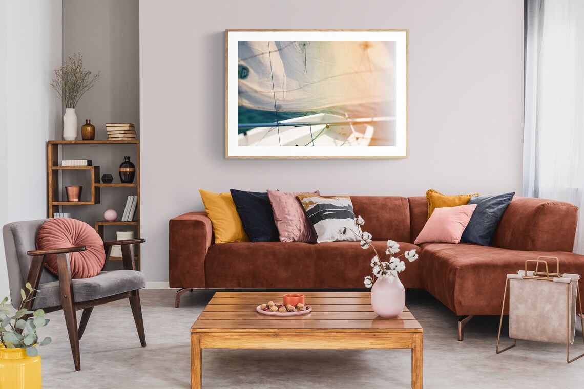 Sail Boat, Nautical Ocean Art Print