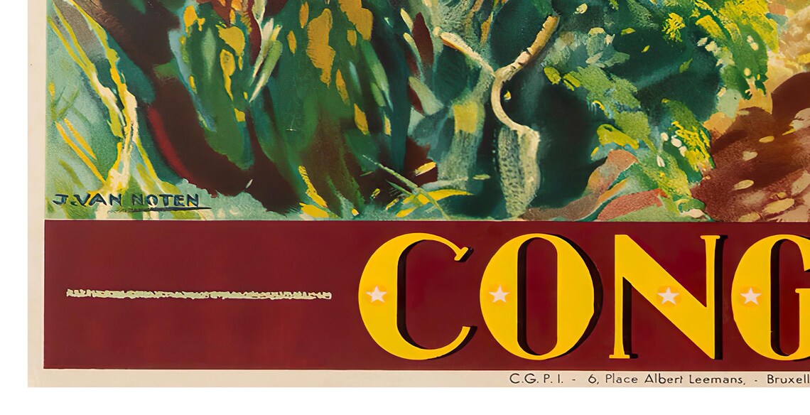 Congo Poster Africa Travel Art African Print Xr4414a - Image 2