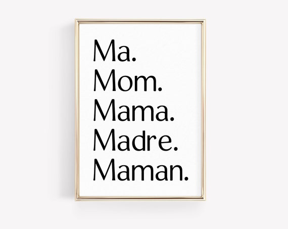Mothers Day Print Gifts For Mom Gift For Her Wall Art For Mother Art Mom To Be Prints New Mom Gifts