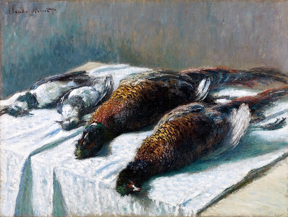 Claude Monet Still Life With Pheasants And Plovers Fine Art Glice 1879 Sku 0152