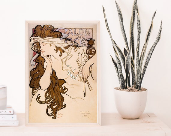 Alphonse Mucha Print Fine Art Vintage Wall French Museum Housewarming Gifts