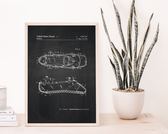 Ballet Slipper Patent Dance Shoe Decor Dancing Art Dancer Wall Prints