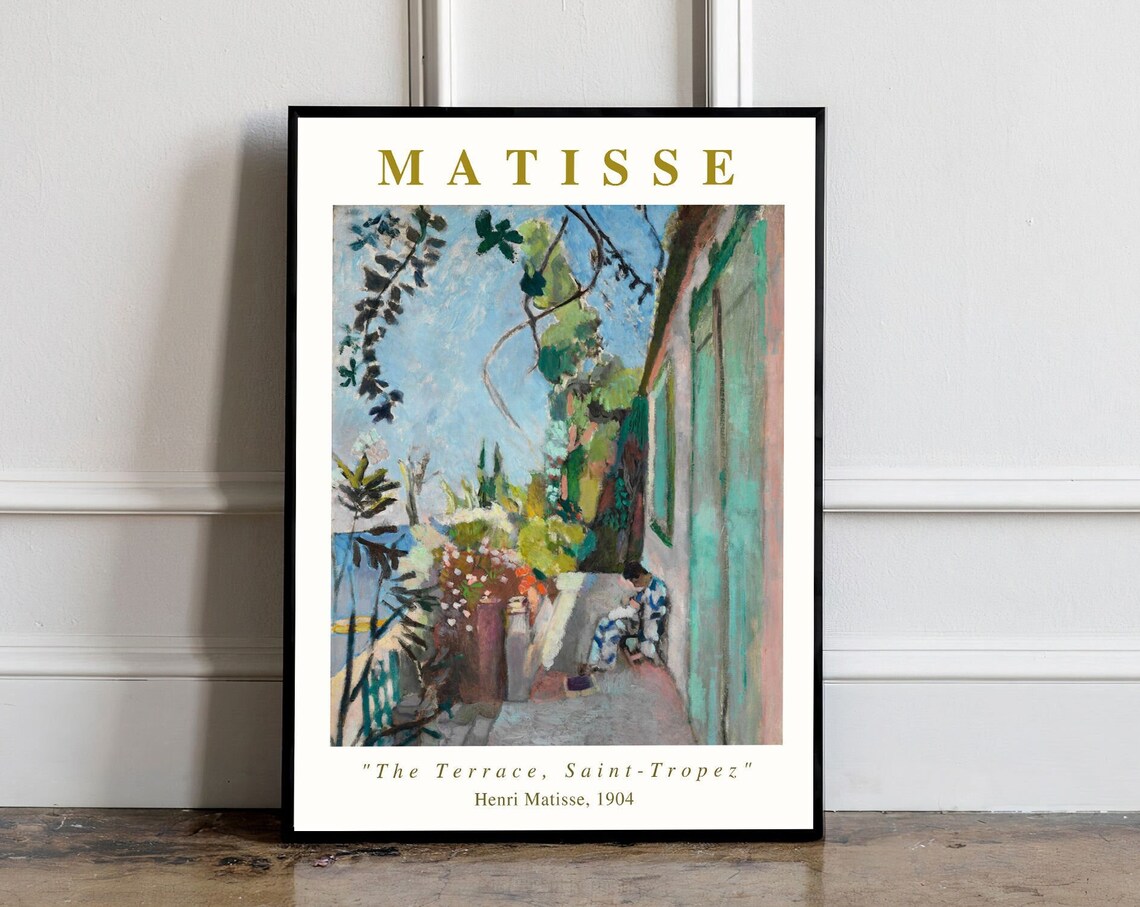 Henri Matisse The Terrace Saint Tropez Poster - Image 2
