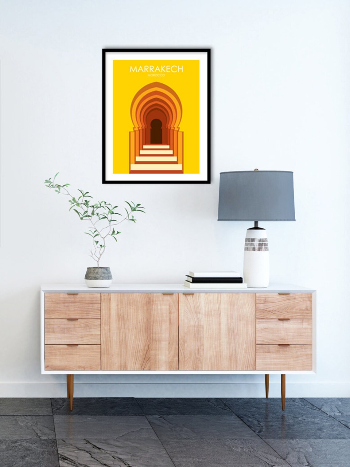 Marrakech Retro Travel Poster, Morocco Travel Poster - Image 2