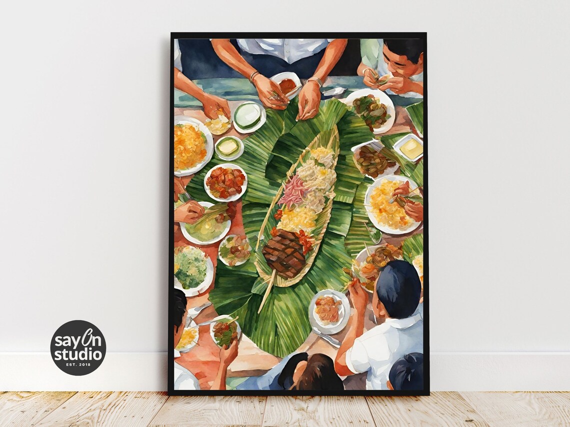 Boodle Fight Filipino Heritage Kitchen Art Print - Image 2