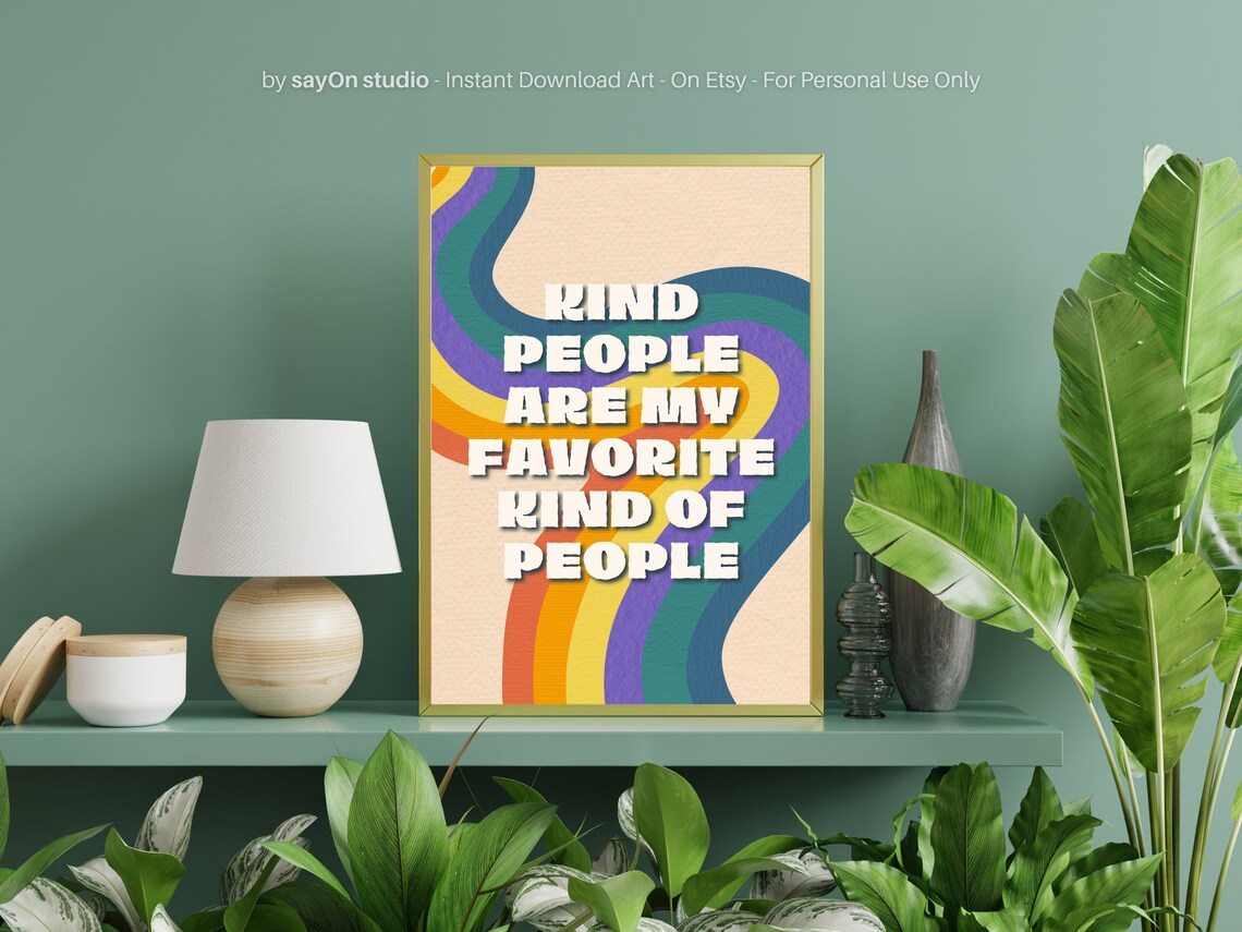Kind People Are My Favorite Kind Of People, Rainbow Poster - Image 3