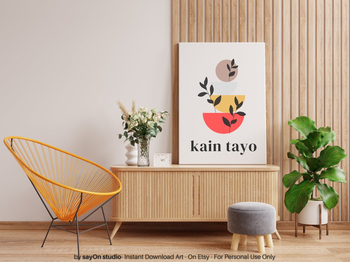 Kain Tayo Filipino Boho Kitchen Art Print Gift For Filipinos - Image 5