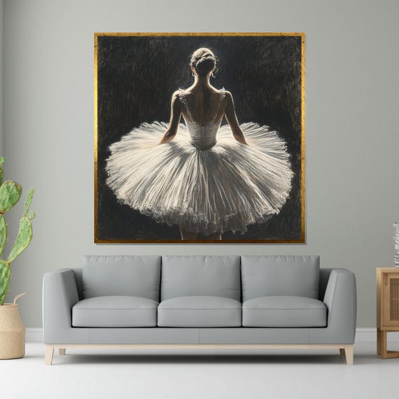 Elegant Ballerina Dancer Wall Art Ballet Poster Graceful Art Print Wall Art Design Ready To Hang Decoration