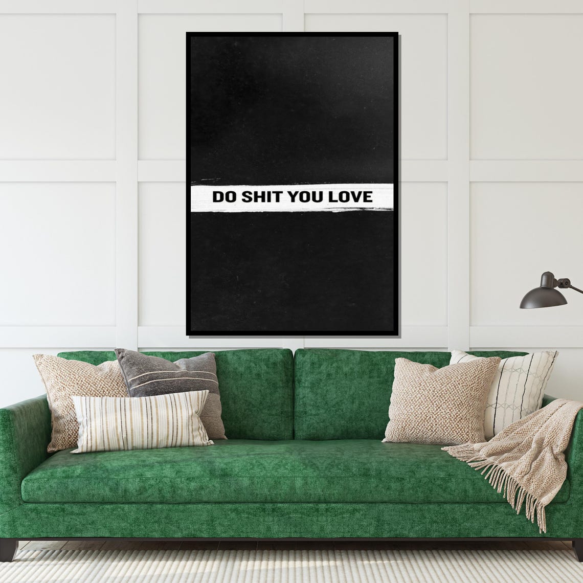 Do Shit You Love Edgy Typography Quote Minimalist Black Poster - Image 5