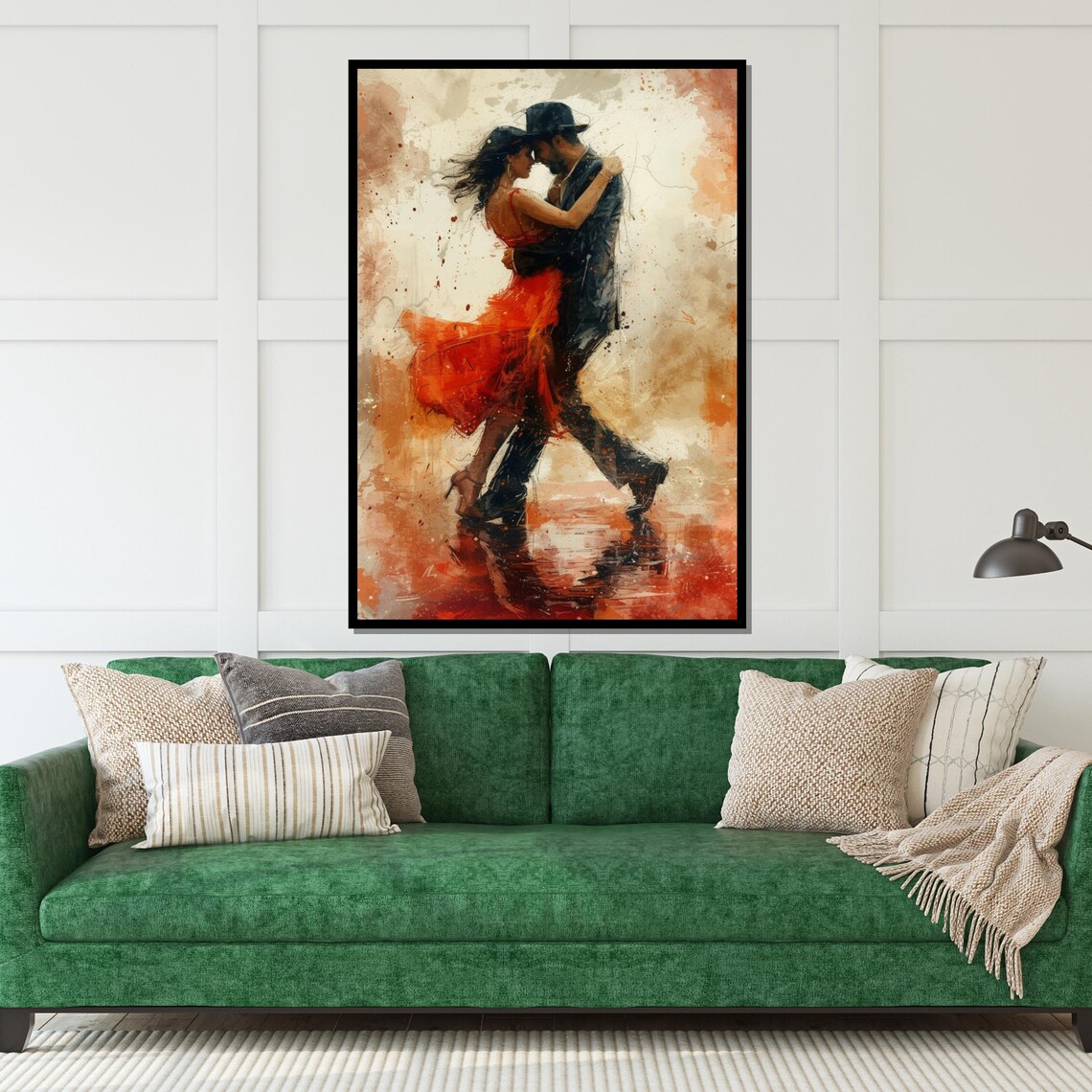 Tango Passion Dance Romantic Couple Art Print - Image 5