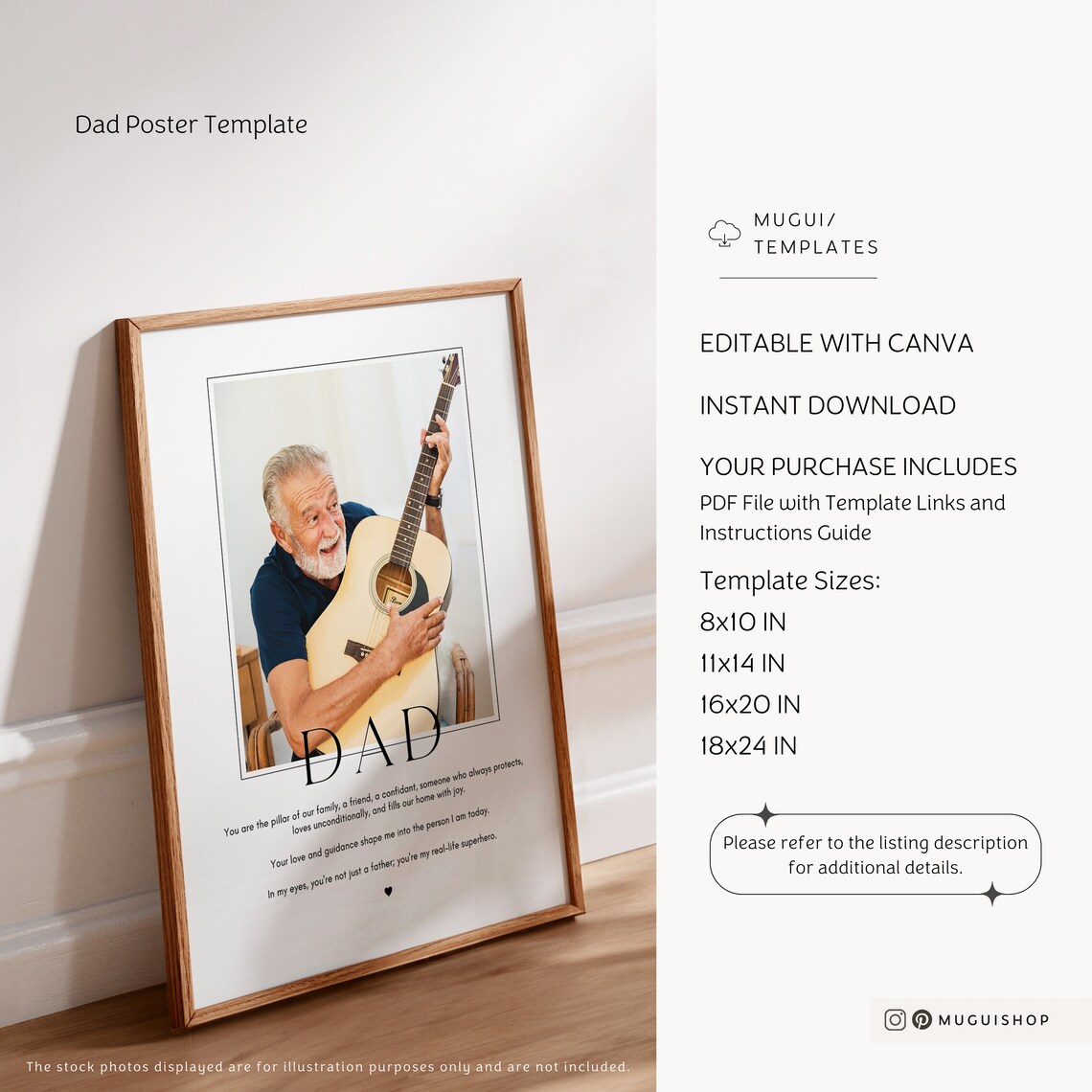 Dad Art Print, Customizable Father's Day Gift - Image 6