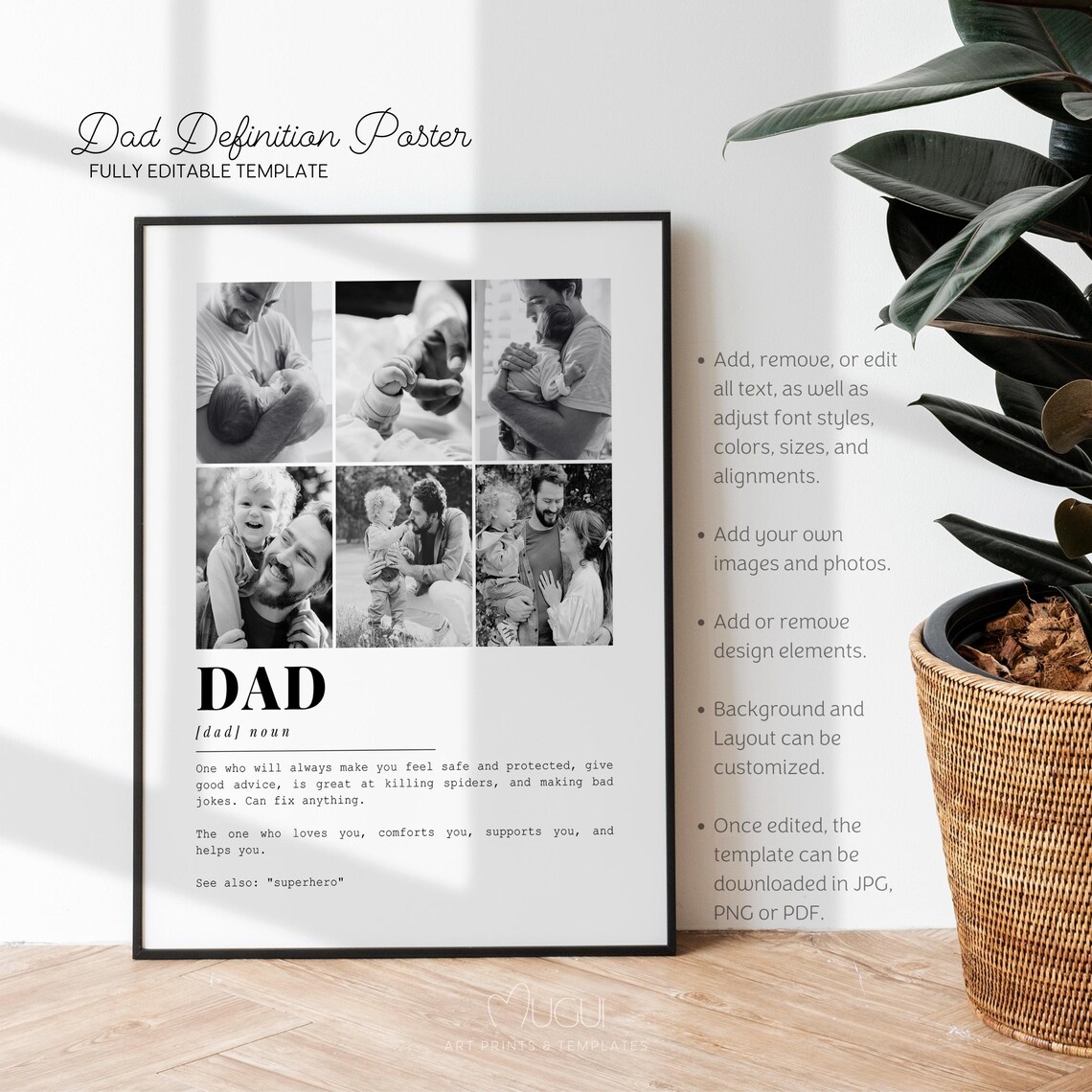 Dad Definition - Customizable Photo Collage - Image 5