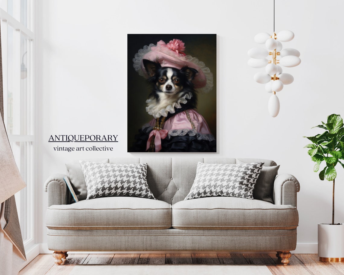 Victorian Animal Portrait Dressed Animal Print Lady Dog Poster Royal Animal Painting Renaissance Animal Portraits Vintage Inspired Art - Image 7