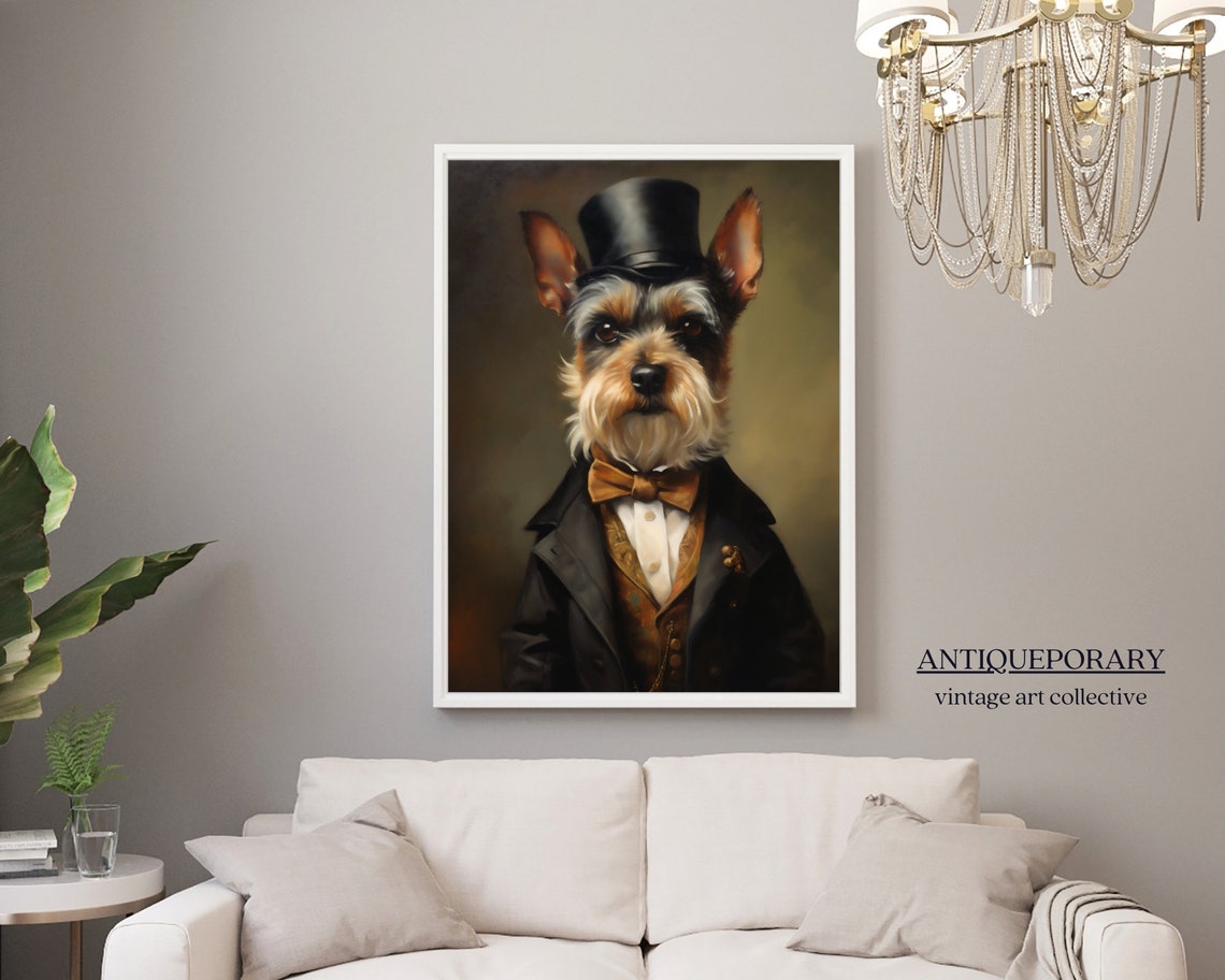 Victorian Animal Portrait Dressed Animal Print Royal Dog Poster Pet Portrait Painting Renaissance Animal Portraits Vintage Inspired Art - Image 4