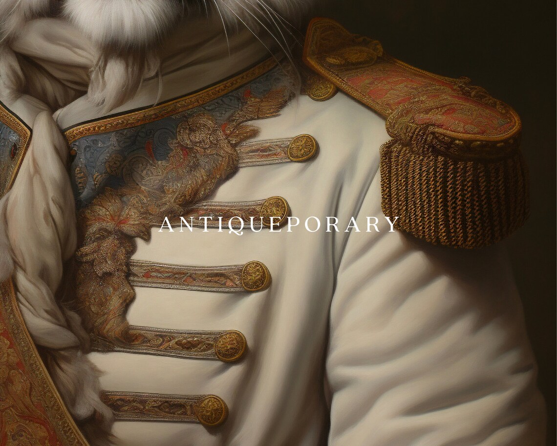 Victorian Animal Portrait Dressed Animal Print Royal Tiger Poster Royal Animal Prints Renaissance Animal Portraits Vintage Inspired Art - Image 2