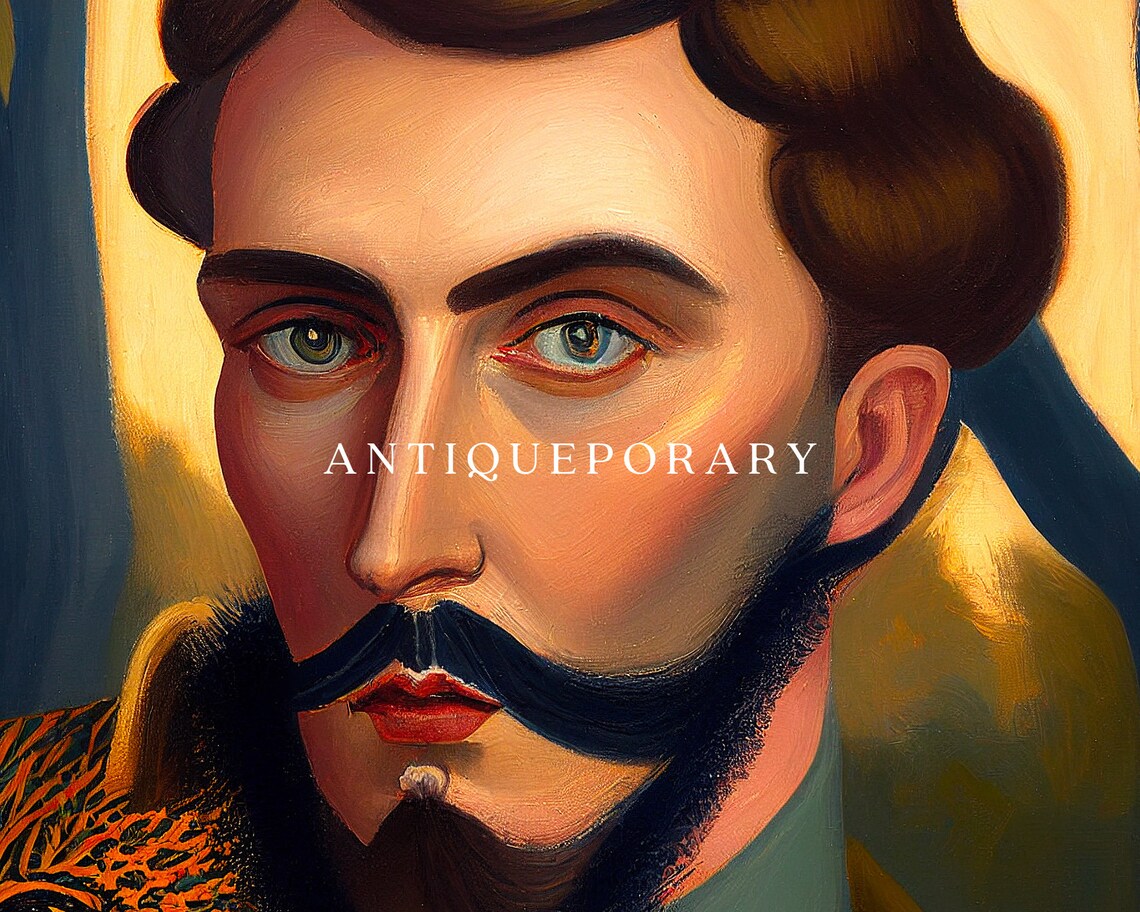 Stunning Landscape Photography Vintage Portrait Art Vintage Art Set Moody Gallery Art Dark Academia Decor Son Of Man - Image 3