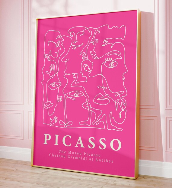 Picasso Vintage Museum Exhibition Art Print