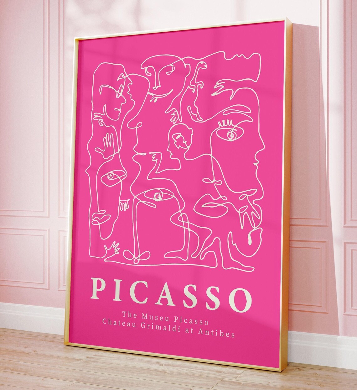 Picasso Vintage Museum Exhibition Art Print
