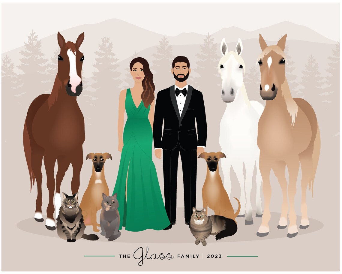 Personalized Family Picture, Custom Art Print - Image 5