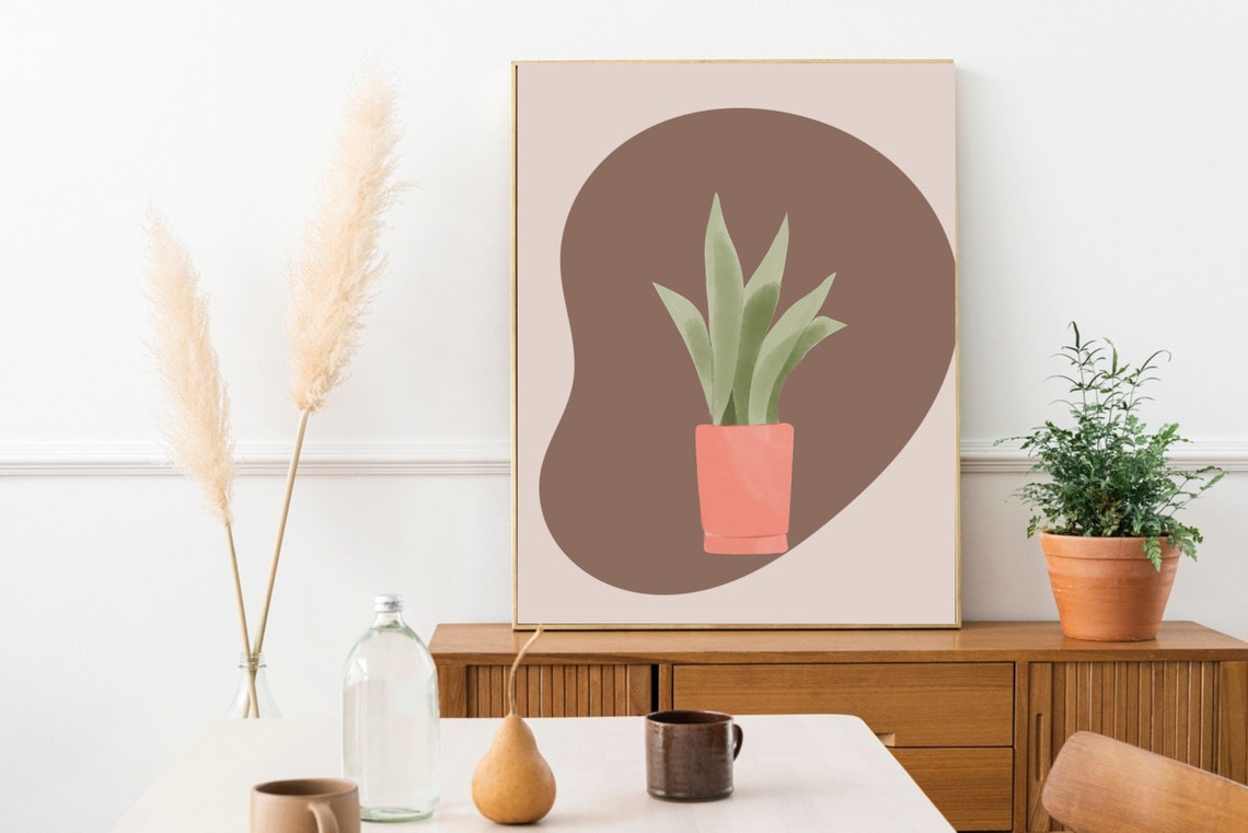 Boho Vase Minimalist Decor Art Print