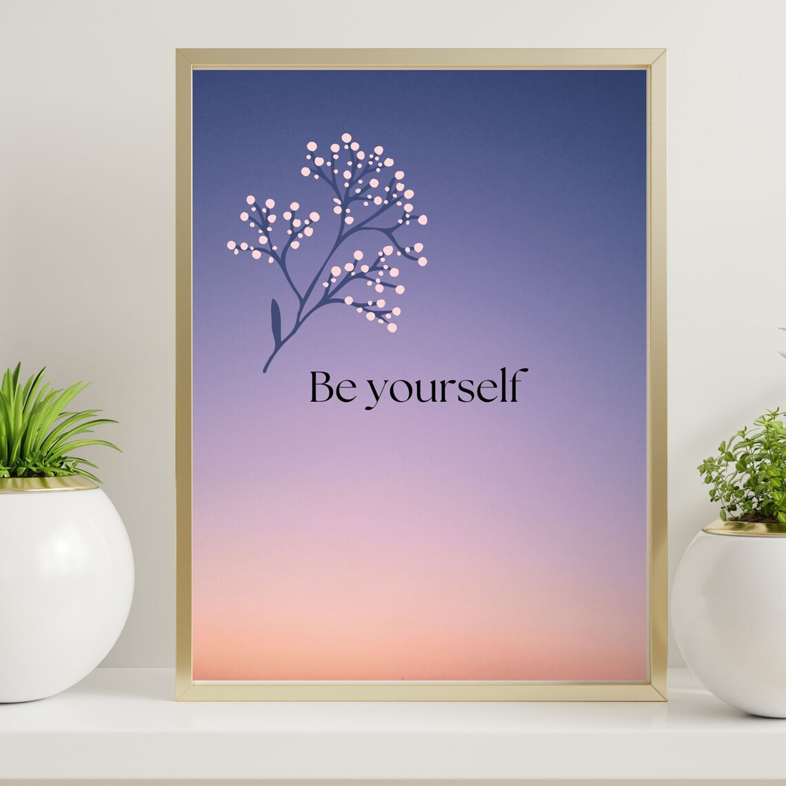 Be Yourself Affirmation, Motivational Wall Art - Image 2