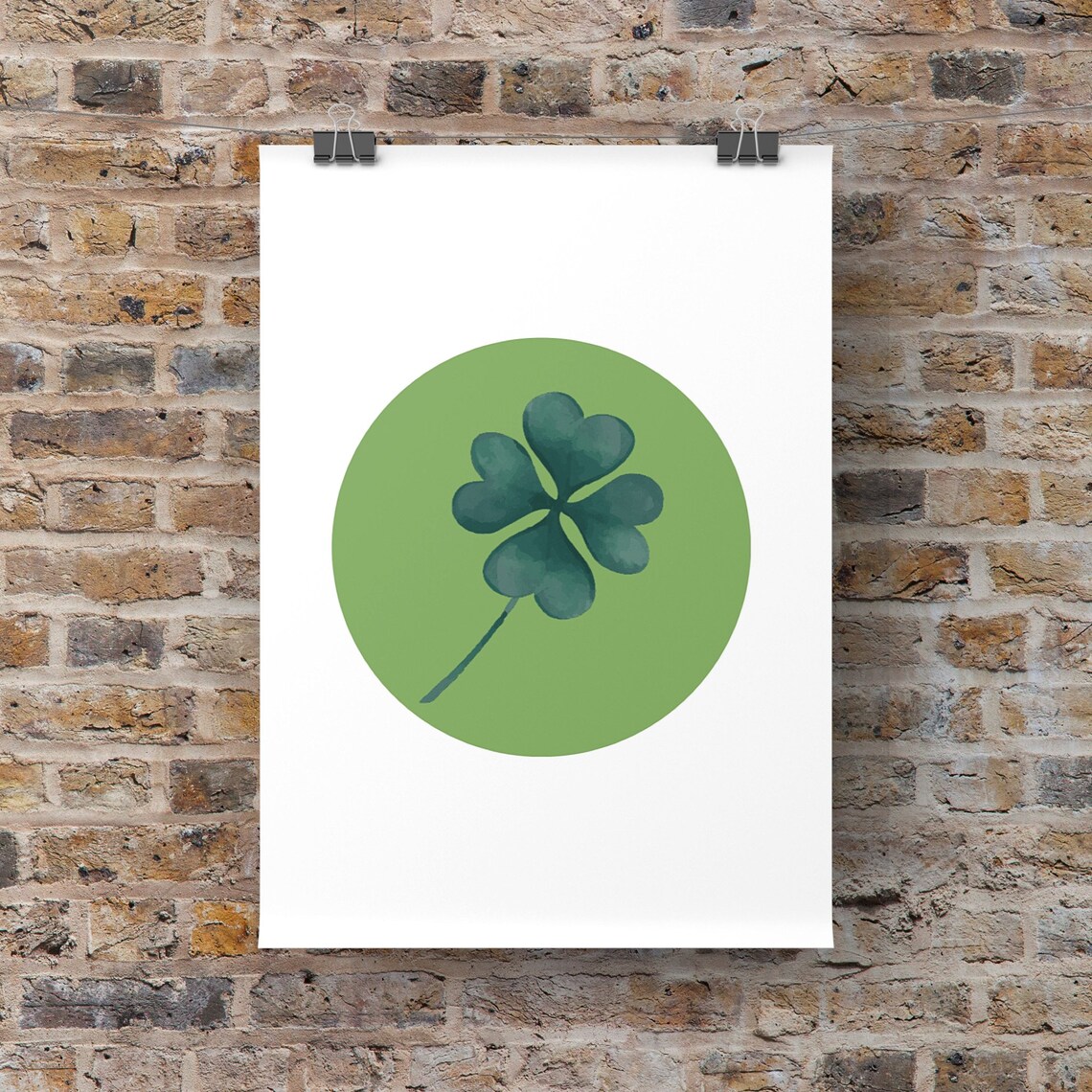 Shamrock Art Print, St Patricks Wall Decor - Image 2