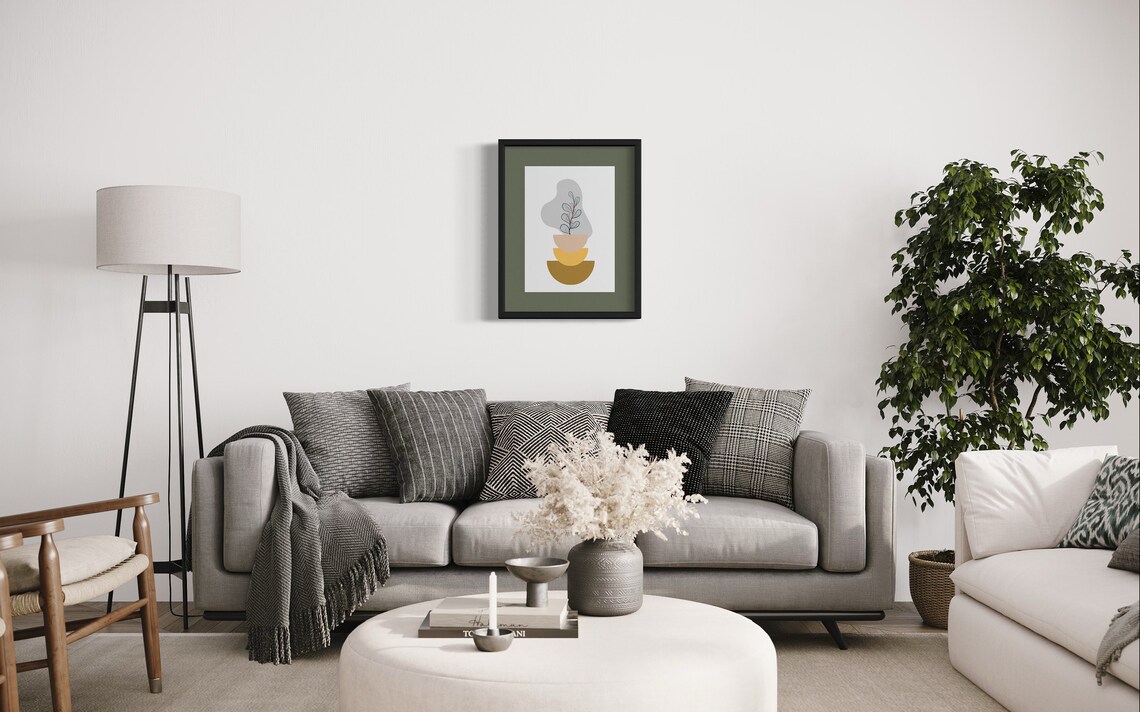 Boho Botanical Prints, Abstract Wall Decor - Image 2