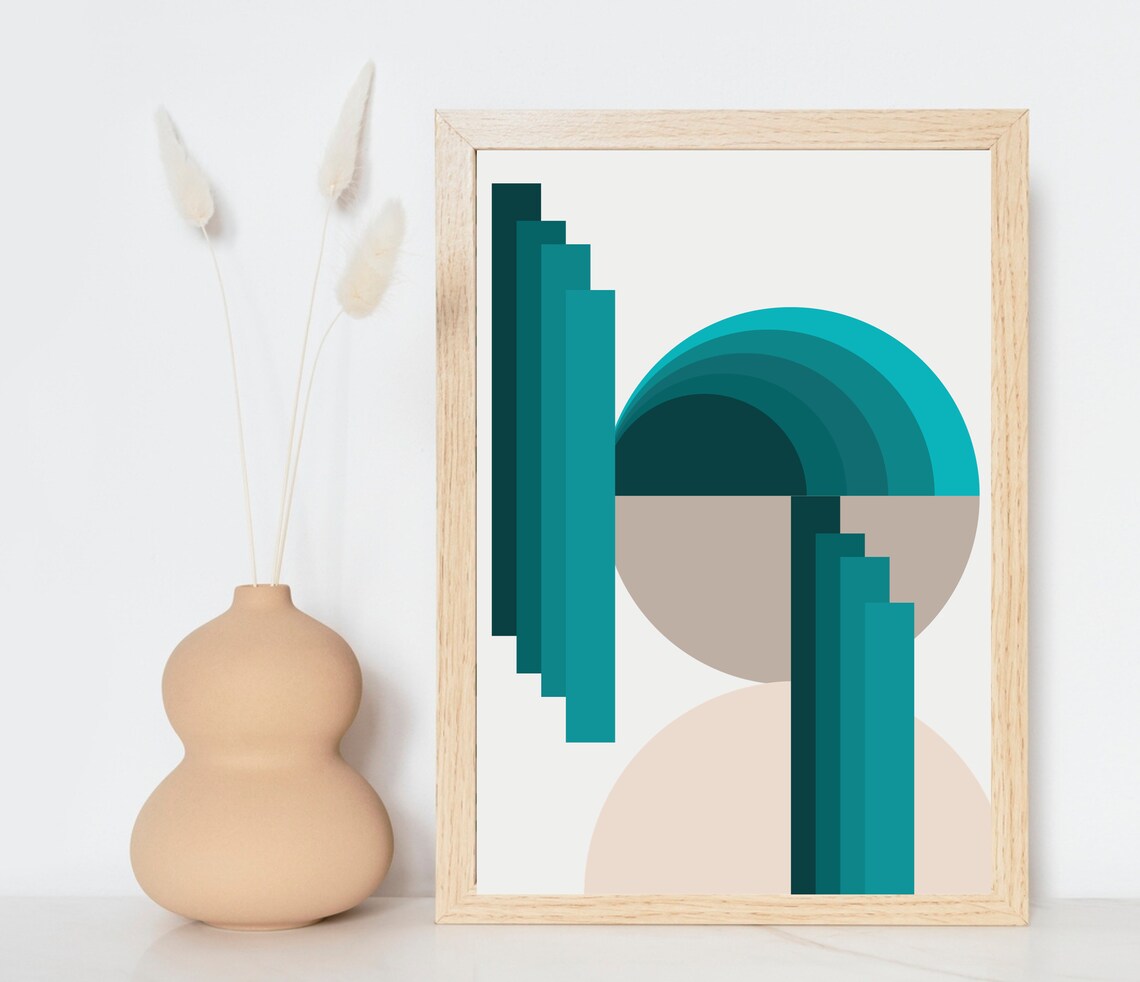 Geometric Abstract Minimalist Modern Decor - Image 3