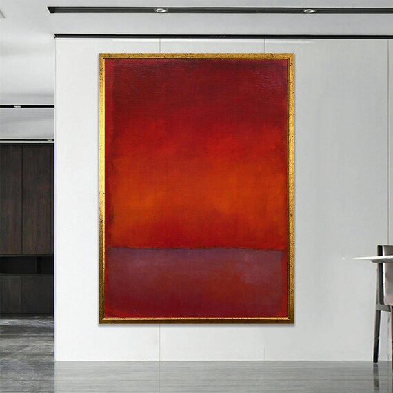 Abstract Painting In Shades Of Orange Warm And Vibrant Modern Canvas Wall Art