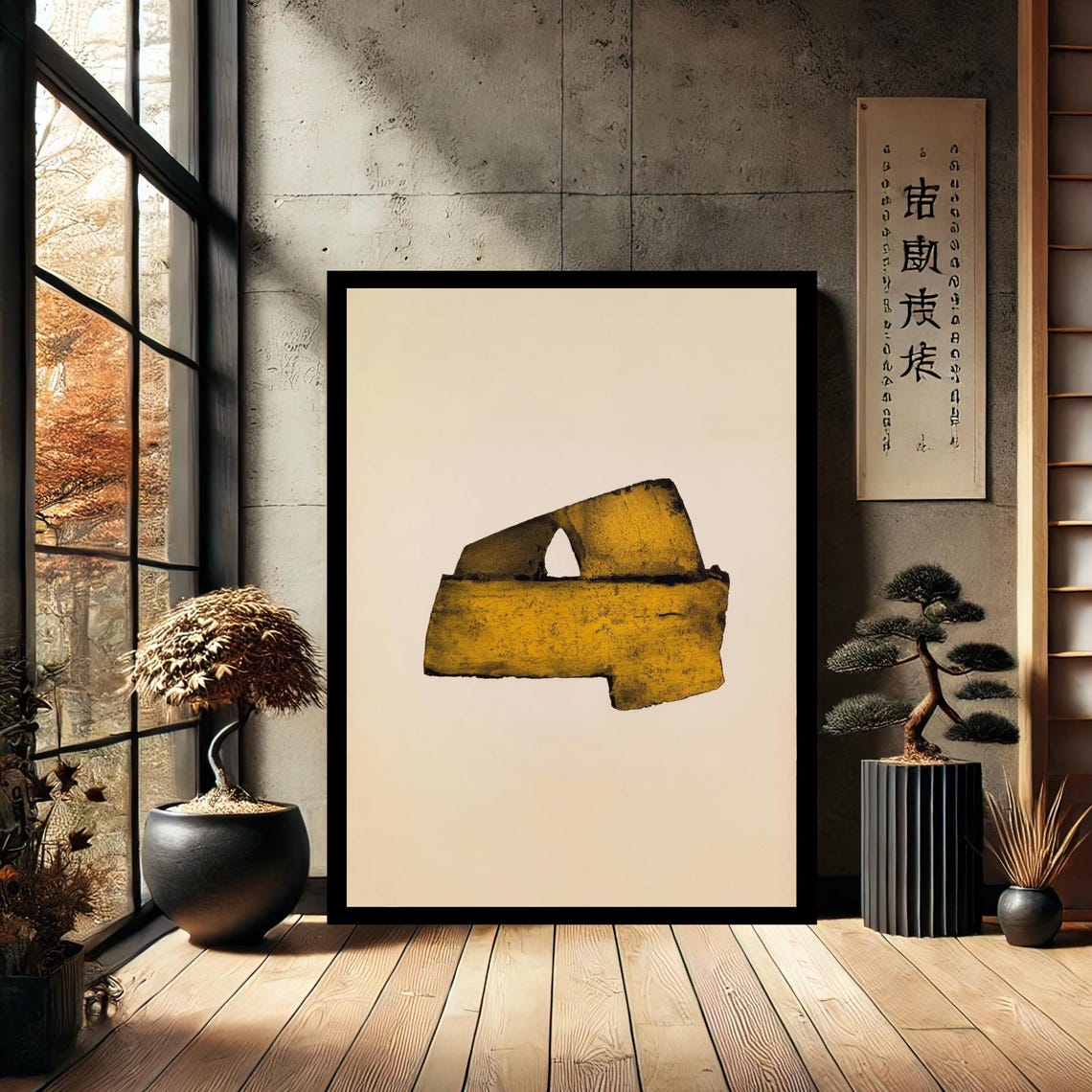 Pierre Soulages Canvas Wall Art Modern Print Painting Abstract Decor For Home