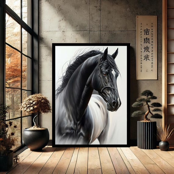 Horse Animal Abstract Home Decor Canvas Wall Art Modern Print Painting For